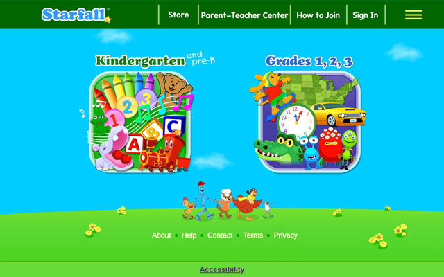 starfall.com screenshot